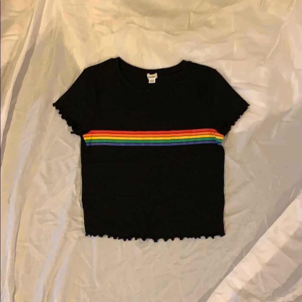 Rainbow crop top